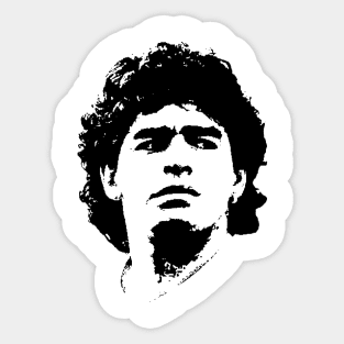 Diego Maradona Pop Art Portrait Sticker